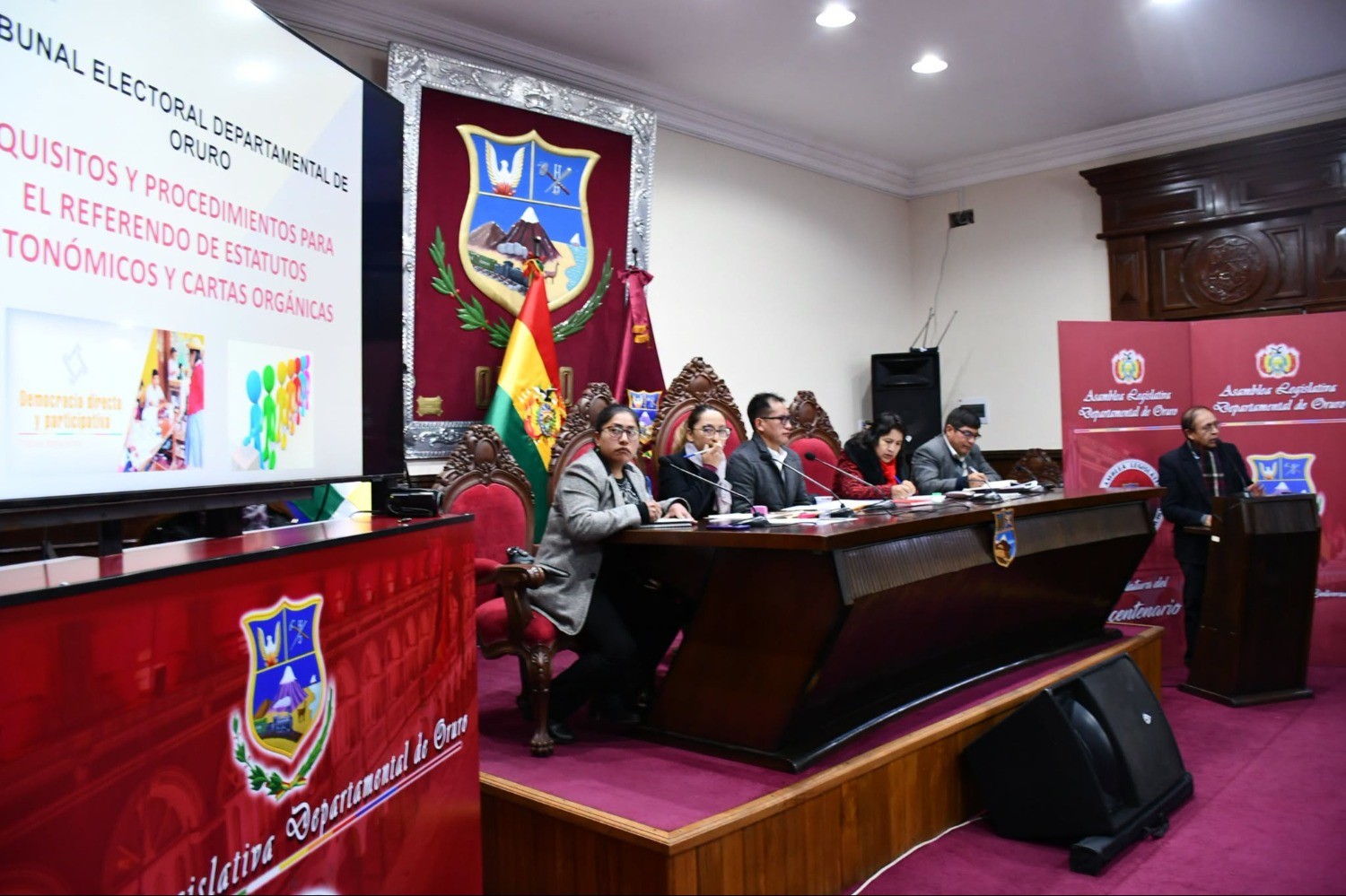 TED de Oruro detalla requisitos legales para referéndum de estatutos autonómicos