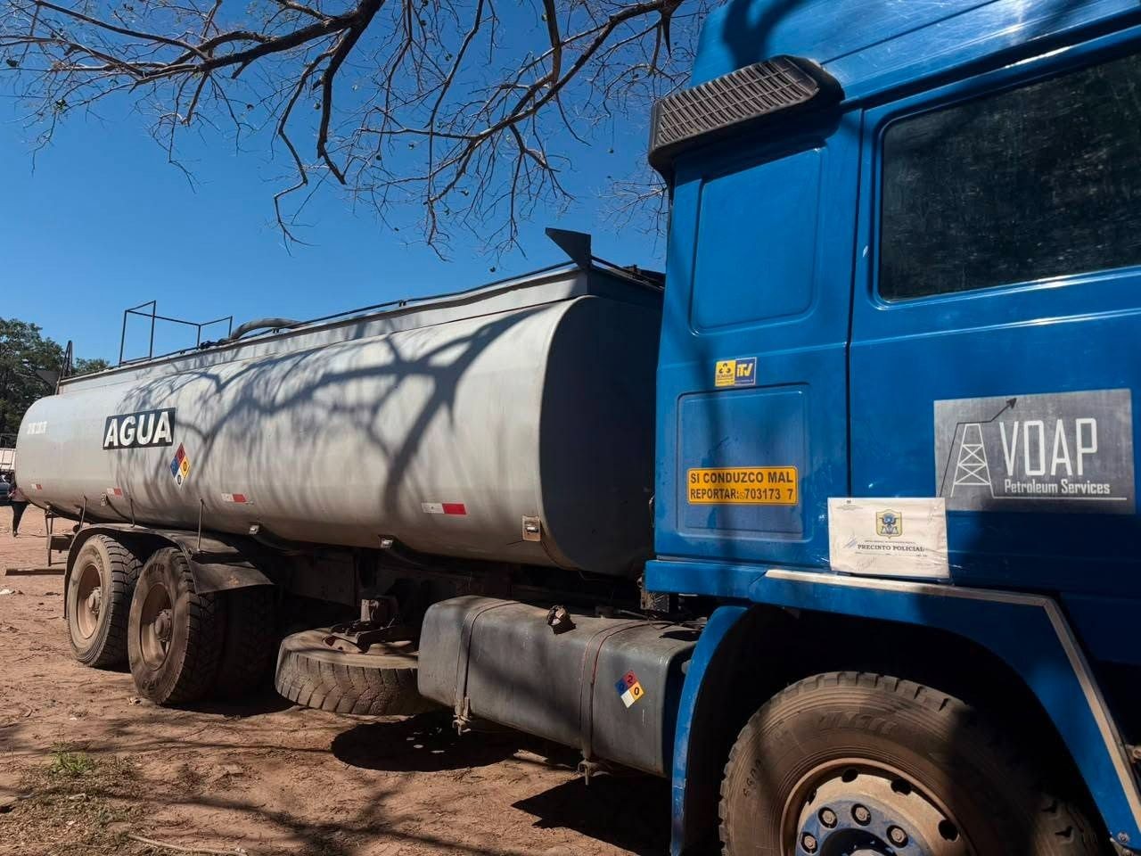 Golpe al contrabando de combustible: camión camuflado de agua transportaba diésel para minería ilegal