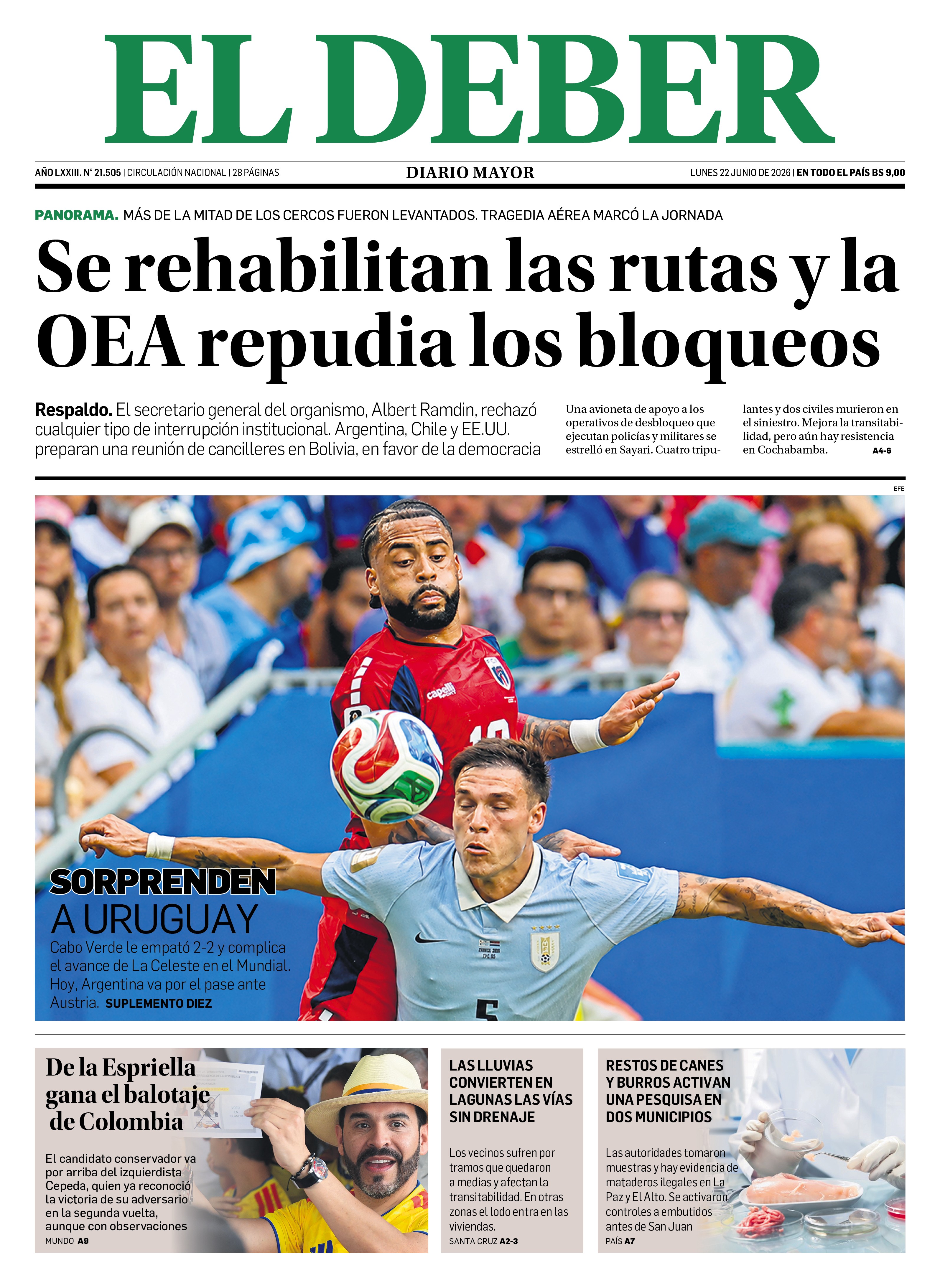TAPA DEL DÍA (22/06/2026)