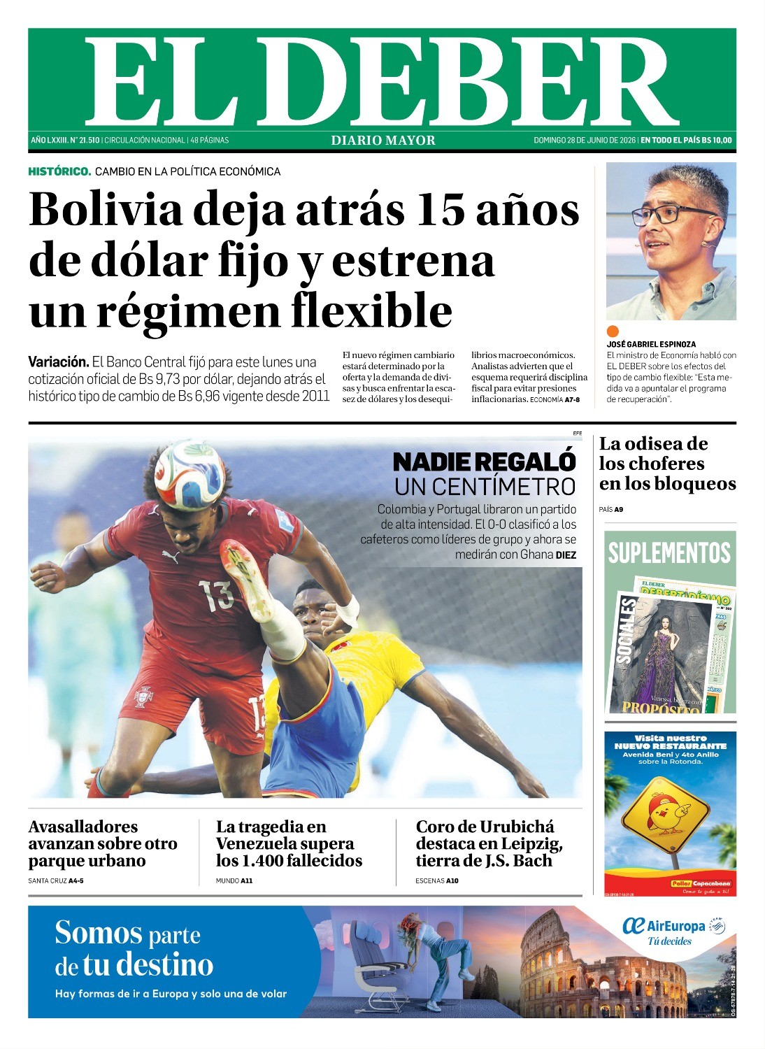 TAPA DEL DÍA (26/06/2026)