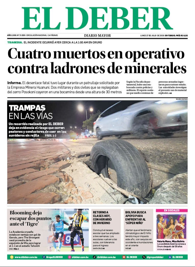 TAPA DEL DÍA (27/07/2026)